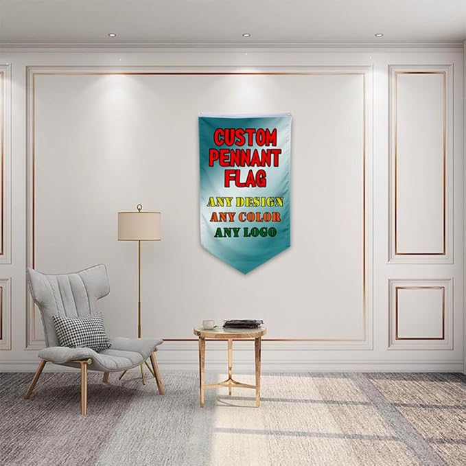 Customizable Games Funny Family Personalized Swallowtail flag Garden house banner Decor Double Stitched Polyester with Brass Grommets (Pennant, 20x30in)