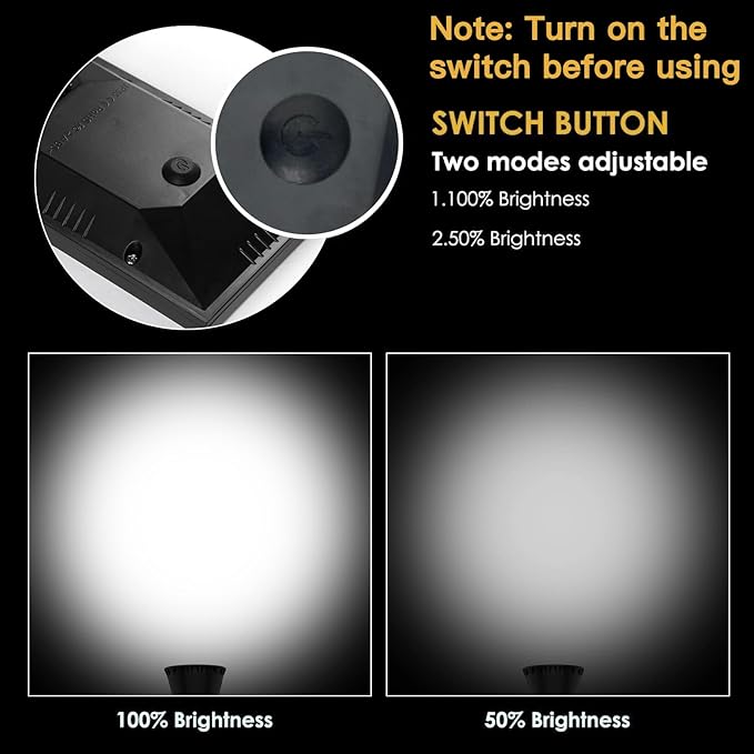 Solar Spot Light Outdoor, Waterproof Solar LED Landscape Lights Dusk to Dawn, 2-in-1 Solar Spotlight Solar Powered Accent Lights for Garden Porch Walkway Patio (4 Pack)