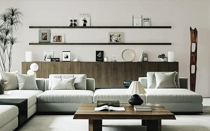 Dimoon 78.7''x17.7'' White Peel and Stick Wallpaper Contact Paper Modern Self Adhesive Wall Paper Removable Renter Friendly Textured Solid Color Shelf Cabinet Vinyl Roll (78.7''x17.7'',Off-White)