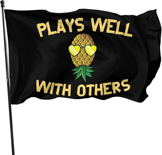 Upside Down Pineapple Flag 3x5 Ft Indoor/Outdoor Yard Garden Lawn Holiday Decoration Banner Sign