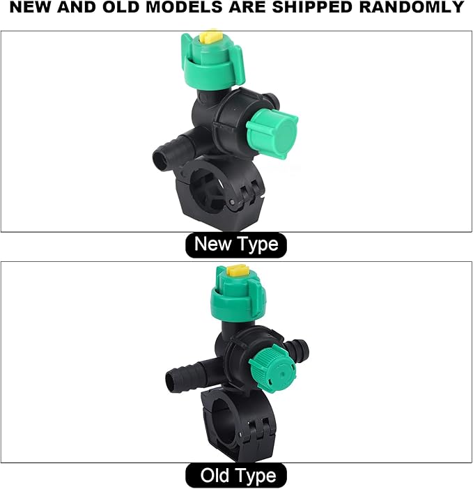 Misting Nozzles, External Thread Agricultural Sprayer Fan Shaped Spraying Nozzle, Hose Drip Irrigation Sprayer Nozzle for Agriculture, 2 Pcs