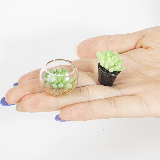 Bbiamsleep Fairy Garden Accessories 1/12 Scale Miniature Scene Fairy Garden Farm and Plant Fairy Garden Kit Outdoor Micro Landscape Decoration(Set of 9)