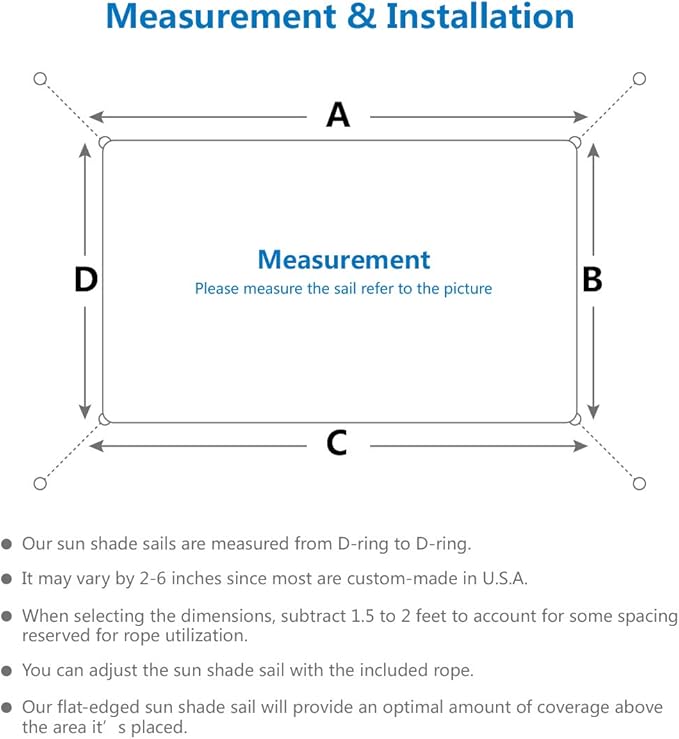 Eden's Decor 4' x 19' Wheat Sun Shade Sail Rectangular Straight Flat Edge Outdoor Canopy Fabric Cloth Awning for Pergola Patio Garden Backyard Custom Size