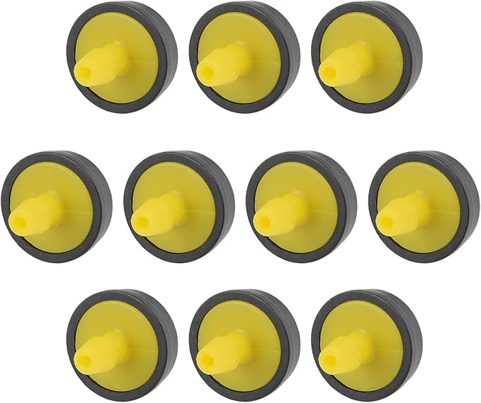 METALLIXITY Pressure Compensating Dripper, (5 Gallon Per Hour) 15Pcs, Plastic Irrigation Drip Emitters - for Watering Garden Lawn Plants, Yellow