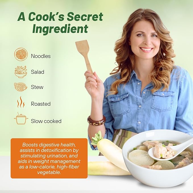 Outsidepride Annual Daikon Radish Seeds - 50 lbs. Chinese, Japanese, & Oriental Radish Seeds for Soil Health, Erosion Control, & Soil Aeration - Ideal for Gardens, Cover Crops, Pastures, & Food Plots