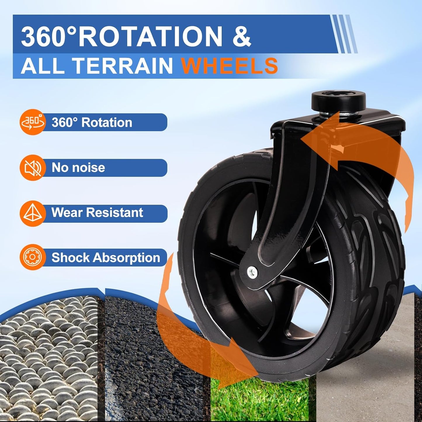 Collapsible Wagon Cart with Wheels Foldable, Folding Wagons Carts with Silent Universal Wheels, Large Grocery Cart On Wheels, Heavy Duty Utility Wagon for Shopping Beach Sports Fishing Camping, 150L