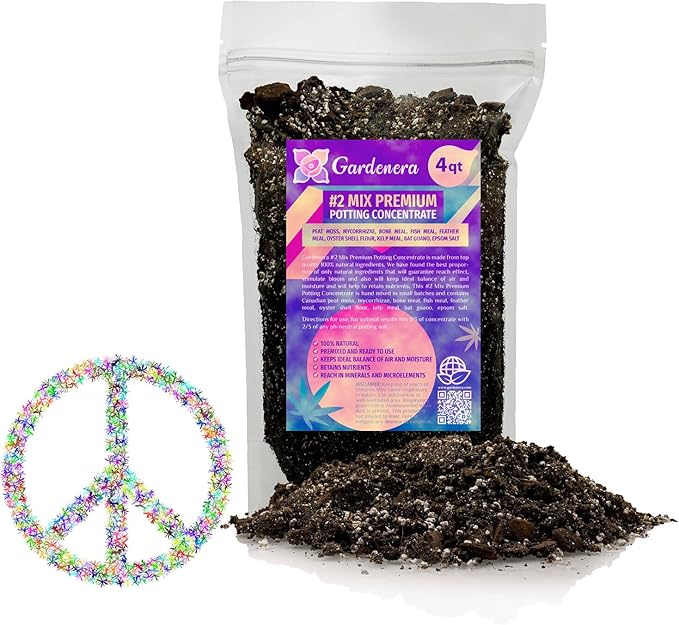 Organic Photoperiod Plants Potting Soil Mix - Perfect Balance of Nutrients, Drainage, and Aeration for Thriving Photoperiod Plants - 4 Quart