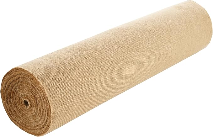VEVOR Burlap Fabric Roll, 40” x 150 ft High Density Natural Jute Fiber Material for Outdoor Plant Care, Tree Wrap Roll, Decor, DIY Crafts, Wedding, Garden Weed Barrier, Plants & Trees Winter Covering