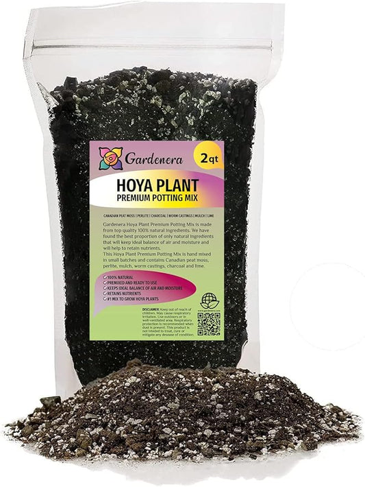 Hoya Plant Premium Potting Mix - 2 Quart - Optimal Balance for Thriving Hoyas: Air, Moisture, and Nutrient Retention