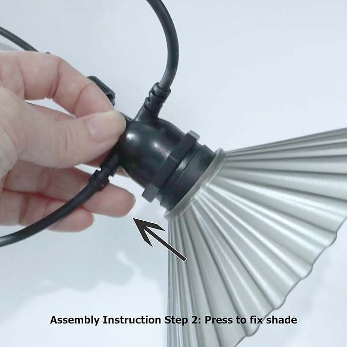 Outdoor LED String Lights 16.4 ft Waterproof Connectable Patio Lights with 10 Bulbs for Backyard Porch Garden Home Holiday Indoor Decoration (Multi-Colored)