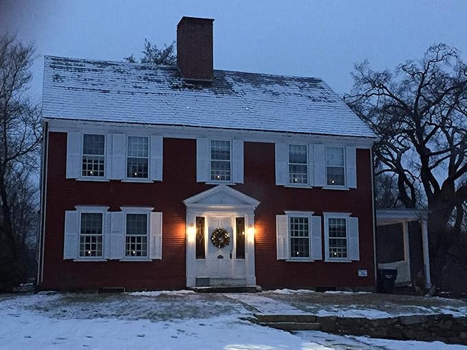 DRomance 9" Flameless Window Taper Candles Battery Operated with 8-Key Remote and Timer, 8 Pack White Christmas Holdiay Window Candles with Silver Holders, Suction Cups and AA Batteries Included