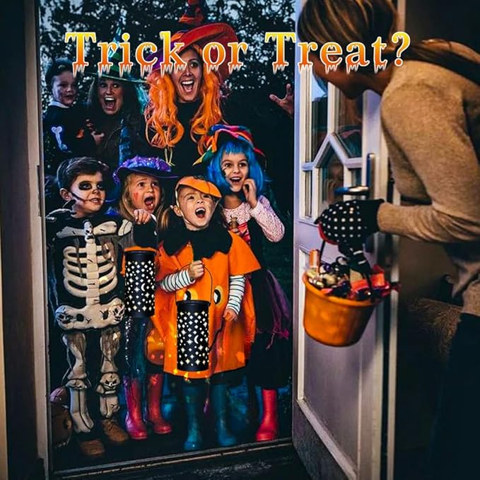 6 Pack Solar Light Outdoor Garden Patio Pathway Landscape Lights Yard Driveway Lawn Walkway Decoration Star Moon Solar Lantern Waterproof Outside Path Hanging Sidewalk Courtyard Black