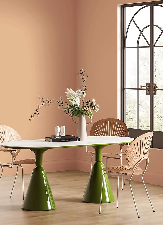 Dimoon 236''x17.7'' Orange Peel and Stick Wallpaper Contact Paper Modern Self Adhesive Wall Paper Removable Renter Friendly Textured Solid Color Shelf Cabinet Vinyl Roll (236''x17.7'',Coral Orange)