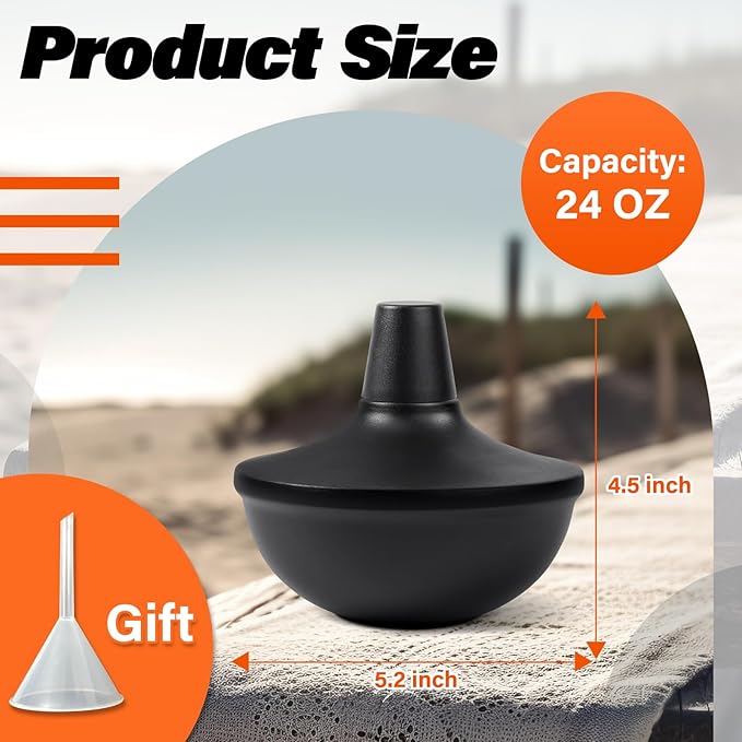 2-Pack Upgraded Tabletop Torches, 24 oz Citronella Torch Lights, Refillable Torch with Wicks, Covers, and Funnel Included - Ideal for Garden, Patio, Deck, Yard, Party, Landscape