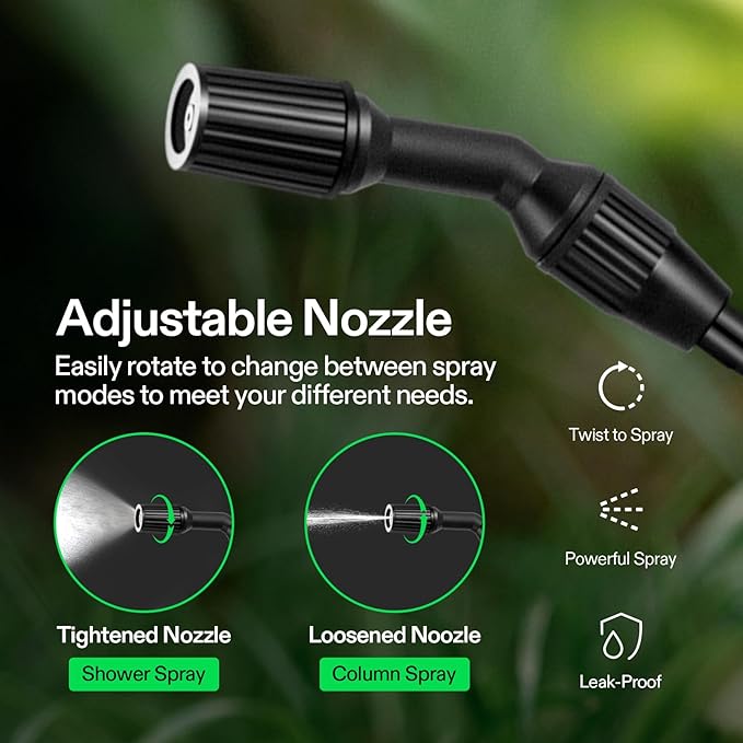 VIVOSUN 1.35-Gallon Pump Pressure Sprayer, Pressurized Lawn & Garden Water Spray Bottle with Adjustable Shoulder Strap, for Spraying Plants, Garden Watering and Household Cleaning