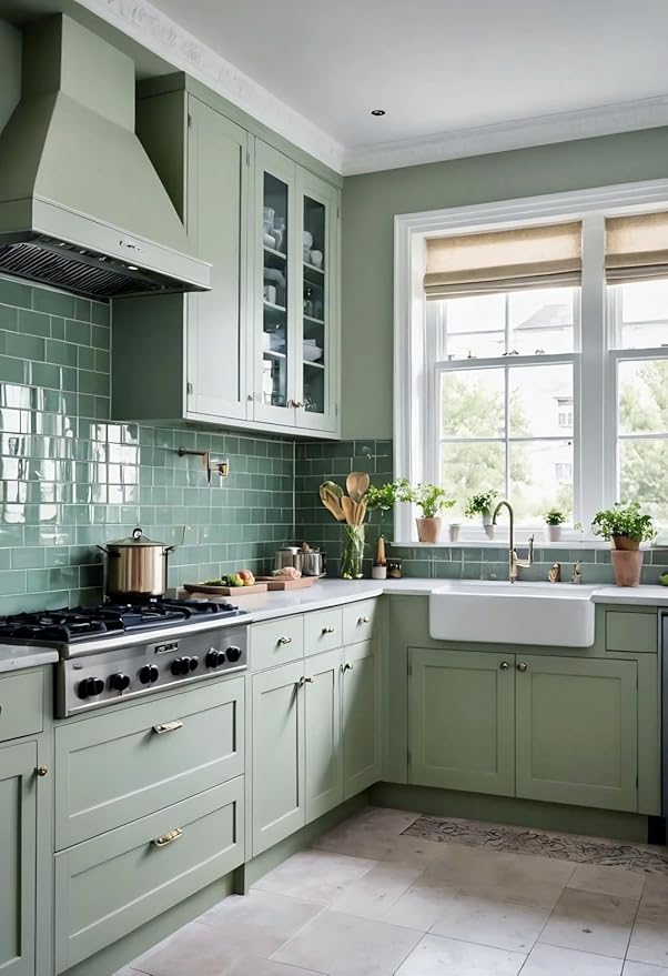 Dimoon 118''x17.7'' Green Peel and Stick Wallpaper Contact Paper Modern Self Adhesive Wall Paper Removable Renter Friendly Textured Solid Color Shelf Cabinet Vinyl Roll (118''x17.7'',Light Green)