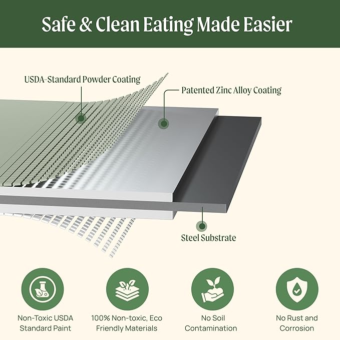 Vego garden Aluzinc Raised Garden Bed Kits, 17" Tall 6 in 1 Modular Metal Raised Planter Bed for Vegetables Flowers Patio Ground Planter Box, Terra Cotta