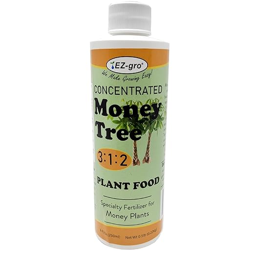 EZ-GRO Professional Liquid Money Tree Fertilizer - 8 oz | Liquid Fertilizer for Money Tree & Houseplants | 3:1:2 Ratio of Concentrated Nutrients for Indoor Plant Food