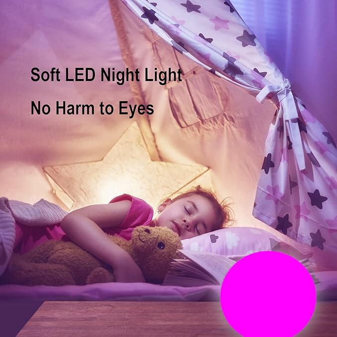 6-Inch LED Ball Light, Multi-Color Rechargeable Night Lights Waterproof Dimmable Mood Lamp with Remote for Home Garden Patio Party Bar Decors