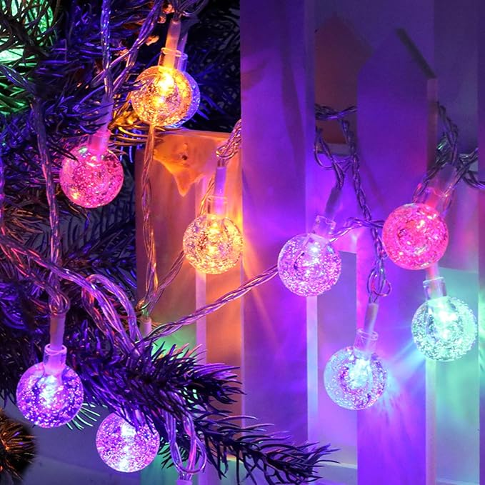 56FT Solar String Lights, 100LED Outdoor Solar Lights with Remote, Color Changing Globe Patio Light, 13 Light Modes, Timing & IP65 Waterproof, Christmas Decoration for Garden Yard