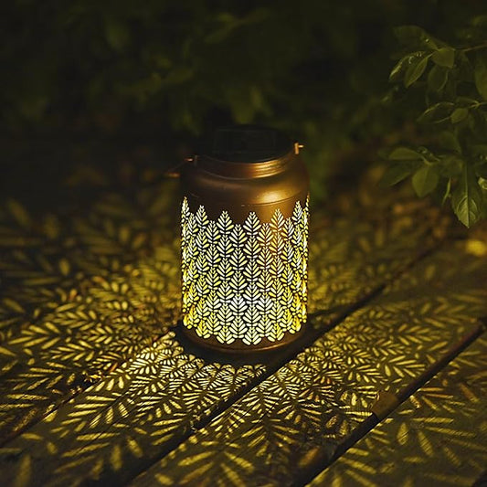 Solar Lanterns Outdoor Waterproof - Birthday Gifts for Women, Men, Mom, Mothers Day Gifts, Solar Lights Outdoor Hanging Garden Decor for Outside, Patio, Outdoor, Yard, Lawn, Balcony Grass