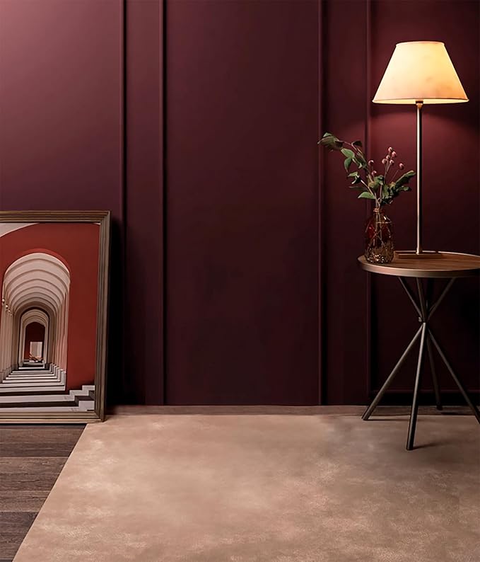 Dimoon 236''x17.7'' Red Peel and Stick Wallpaper Contact Paper Modern Self Adhesive Wall Paper Removable Renter Friendly Textured Solid Color Shelf Cabinet Vinyl Roll (236''x17.7'',Retro Red)