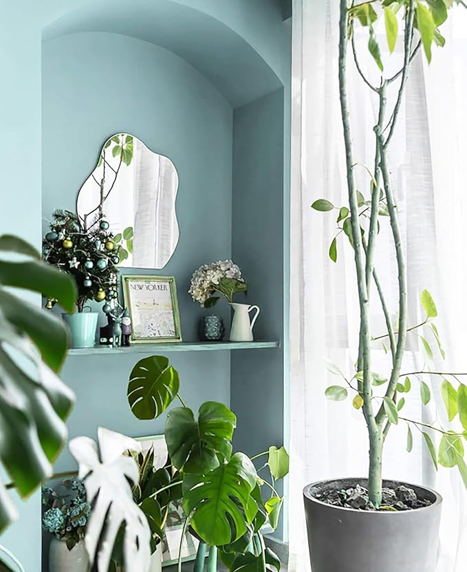 Dimoon 118''x17.7'' Blue Peel and Stick Wallpaper Contact Paper Modern Self Adhesive Wall Paper Removable Renter Friendly Textured Solid Color Shelf Cabinet Vinyl Roll (118''x17.7'',Nile Blue)