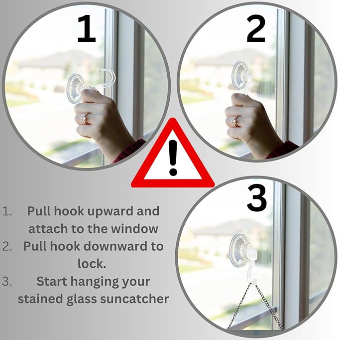 Stained Glass Window Hanging Sun Catchers Indoor Window Decor Azure Dream Stained Glass Panels Handcrafted Preassembled Vivid Real Stain Glass Art Reconfigurable