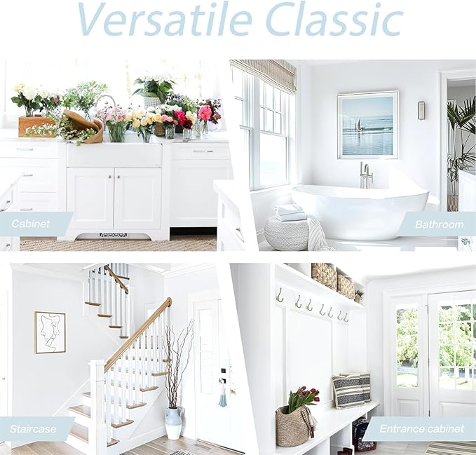 Dimoon 78.7''x17.7'' White Thicken Peel and Stick Wallpaper Contact Paper Modern Self Adhesive Wall Paper Removable Renter Friendly Textured Solid Color Vinyl Roll (78.7''x17.7'',White Thicken)