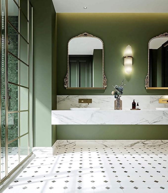 Dimoon 590''x15.7'' Green Skin Peel and Stick Wallpaper Contact Paper Modern Self Adhesive Wall Paper Removable Renter Friendly Textured Solid Color Vinyl Roll (590''x15.7'',Dark Green Skin)