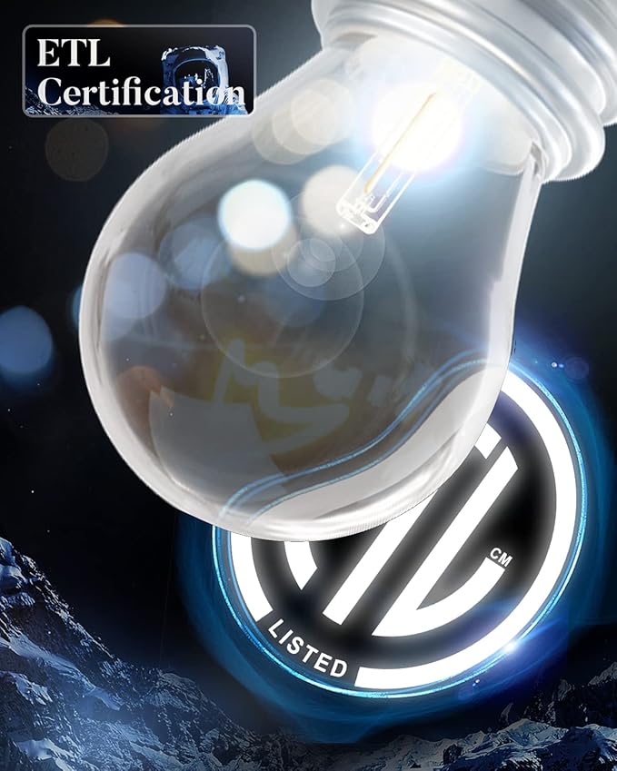 Lightdot 100FT Outdoor Led Patio Lights, ETL Listed Led String Lights with Shatterproof Edison Vitage Bulbs, Commercial Grade Hanging Light for Patio Cafe Bistro Backyard