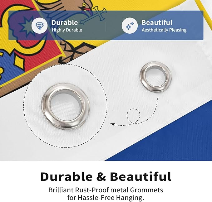 Moldova Moldavian Flag Garden Yard House 2x3 ft Flags Double Sided Print Banner Indoor Outdoor Party Home Decorations for Boat Dorm House Balcony