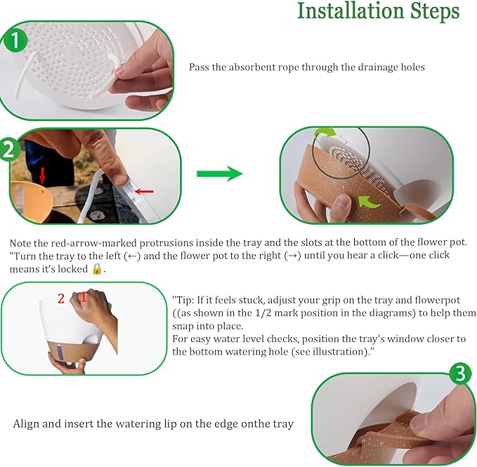 Hanging Planter Self Watering 10 Inch, 2 Pack Hanging Baskets for Plants, Hanging Flower Pots with Drainage Hole & 2 Kinds of Plant Hangers for Garden Home Decor (Navy Blue, 10 Inch)