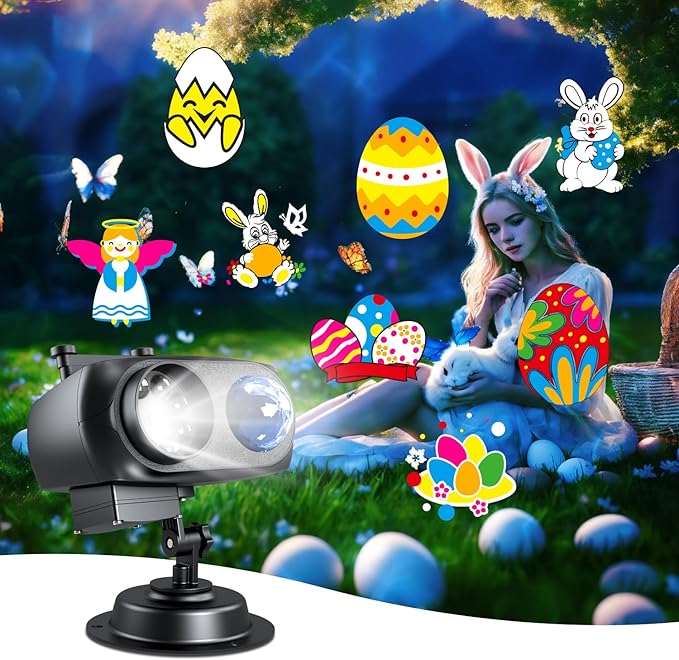 Christmas Projector Lights Outdoor,Holiday lamp,Halloween Christmas Outdoor,St. Patrick's Day Decoration,Eid Mubarak Kareem Festival Decorations, Easter Decorative Lights,Ramadan Decorations