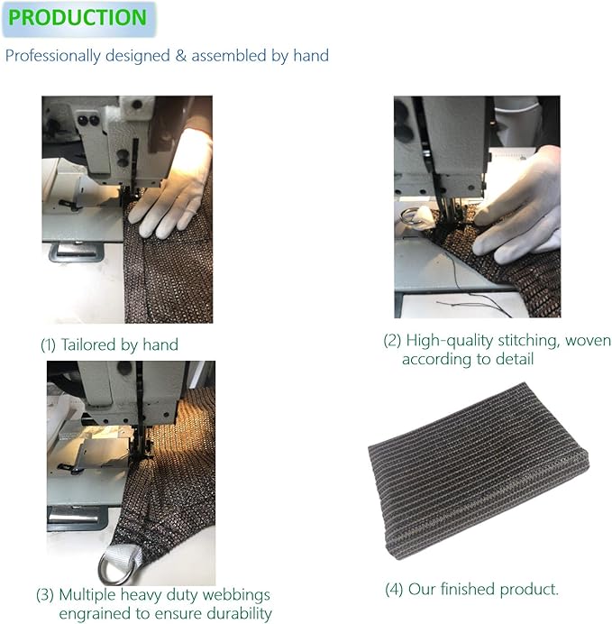 Eden's Decor Straight Flat-Edged Sun Shade Sail Rectangular 10' x 21' Beige UV-Blocking Outdoor Canopy Fabric Cloth Awning for Pergola Patio Garden Backyard Custom Size