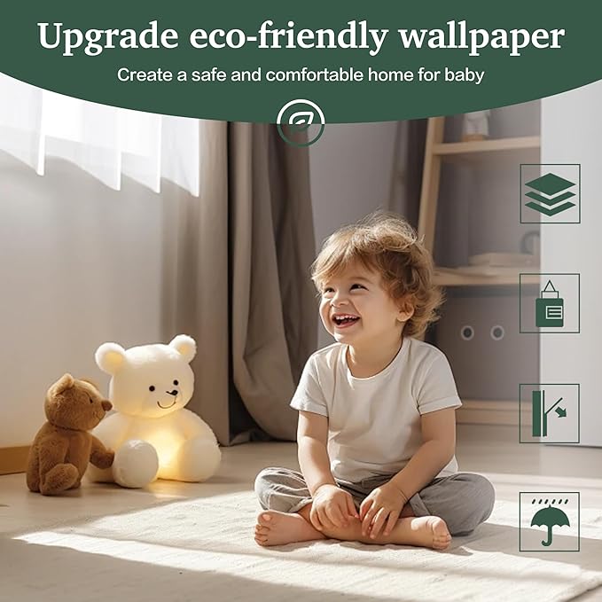 Dimoon 394''x17.7'' Black Peel and Stick Wallpaper Contact Paper Modern Self Adhesive Wall Paper Removable Renter Friendly Textured Solid Color Shelf Cabinet Vinyl Roll (394''x17.7'',Black)