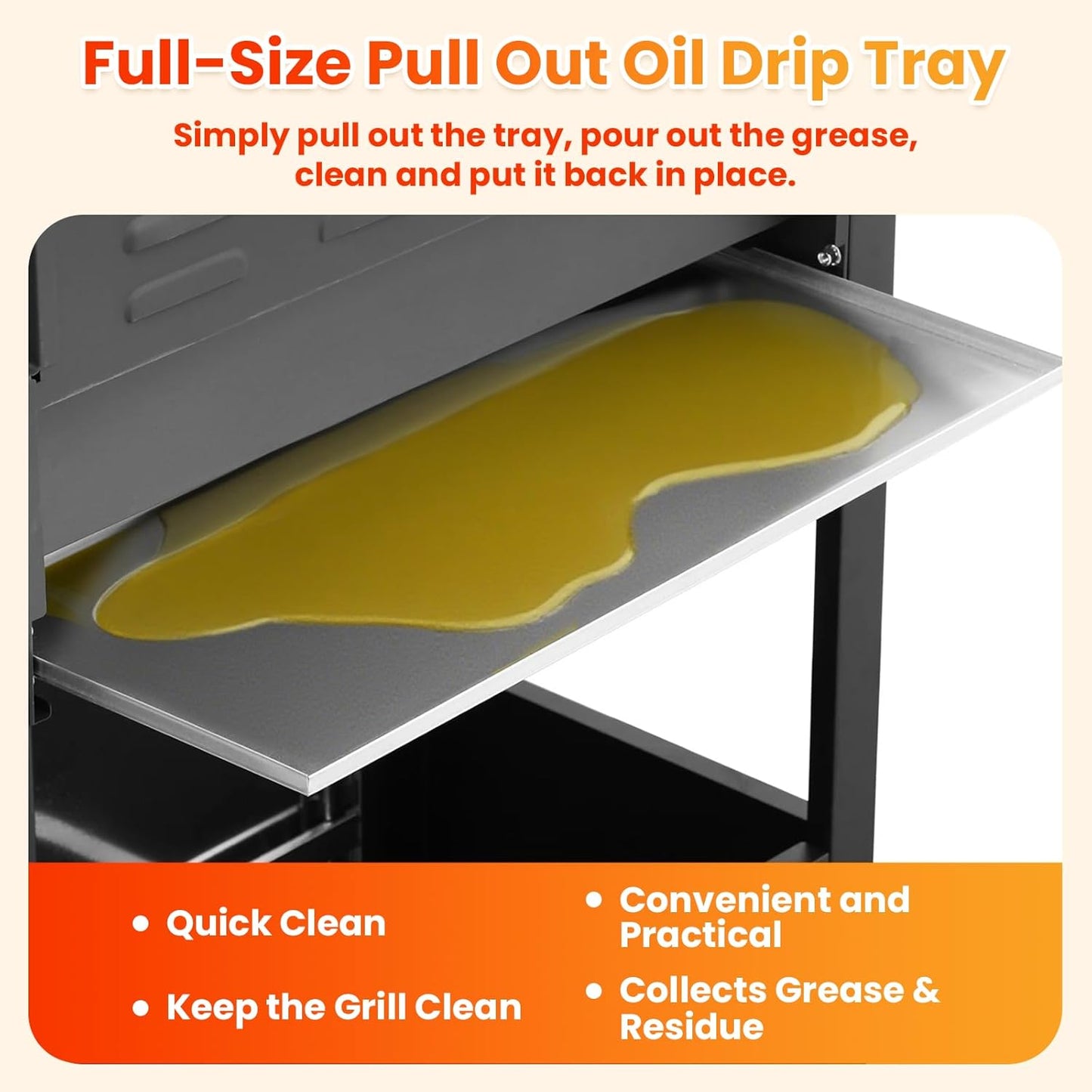 3-Burner Propane Gas BBQ Grill, Porcelain-Enameled Cast Iron Grates and 2 Foldable Side Tables, 25,650 BTU Stainless Steel Grill for Outdoor Camping Barbecue Grilling Backyard Cooking