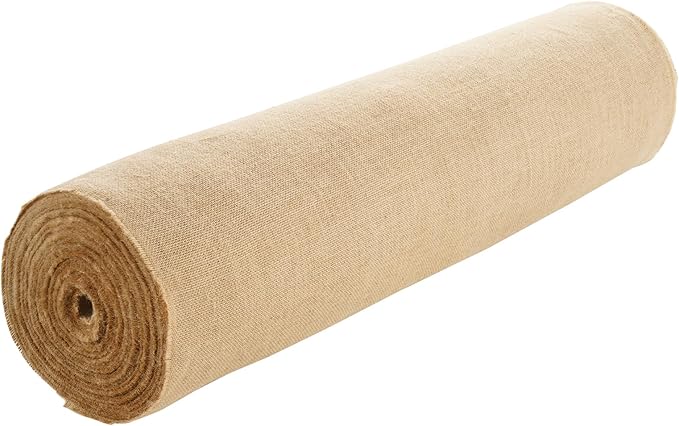 VEVOR Burlap Fabric Roll, 36” x 150 ft High Density Natural Jute Fiber Material for Outdoor Plant Care, Tree Wrap Roll, Decor, DIY Crafts, Wedding, Garden Weed Barrier, Plants & Trees Winter Covering