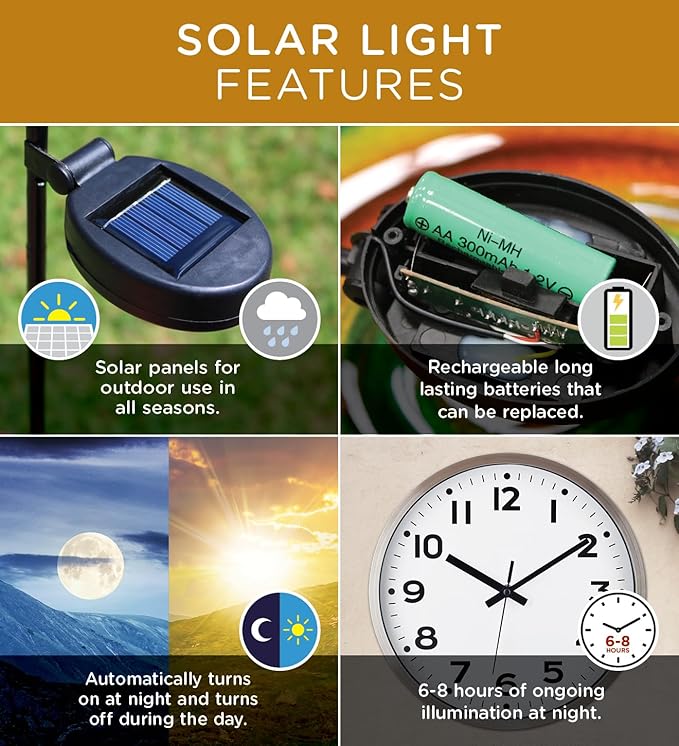 Regal Art & Gift Hot Air Balloon Solar Lantern – Hanging Solar-Powered LED Lights, Waterproof Portable Decorative Outdoor Lamp Made of Metal & Glass for Garden, Patios & Pathway – Purple (Large)