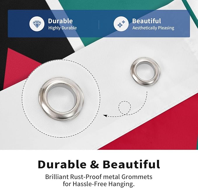 Mozambique Mozambican Flag Garden Yard House 2x3 ft Flags Double Sided Print Banner Indoor Outdoor Party Home Decorations for Boat Dorm House Balcony