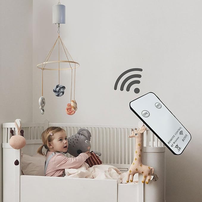 Disco Ball Motor Wind Spinner Mirror Ball Hanging Display Motor Rotating Motor,Garden Decor Motor for Wind Chimes,with Mini Remote Controller for Battery Operated Motor-20 RPM