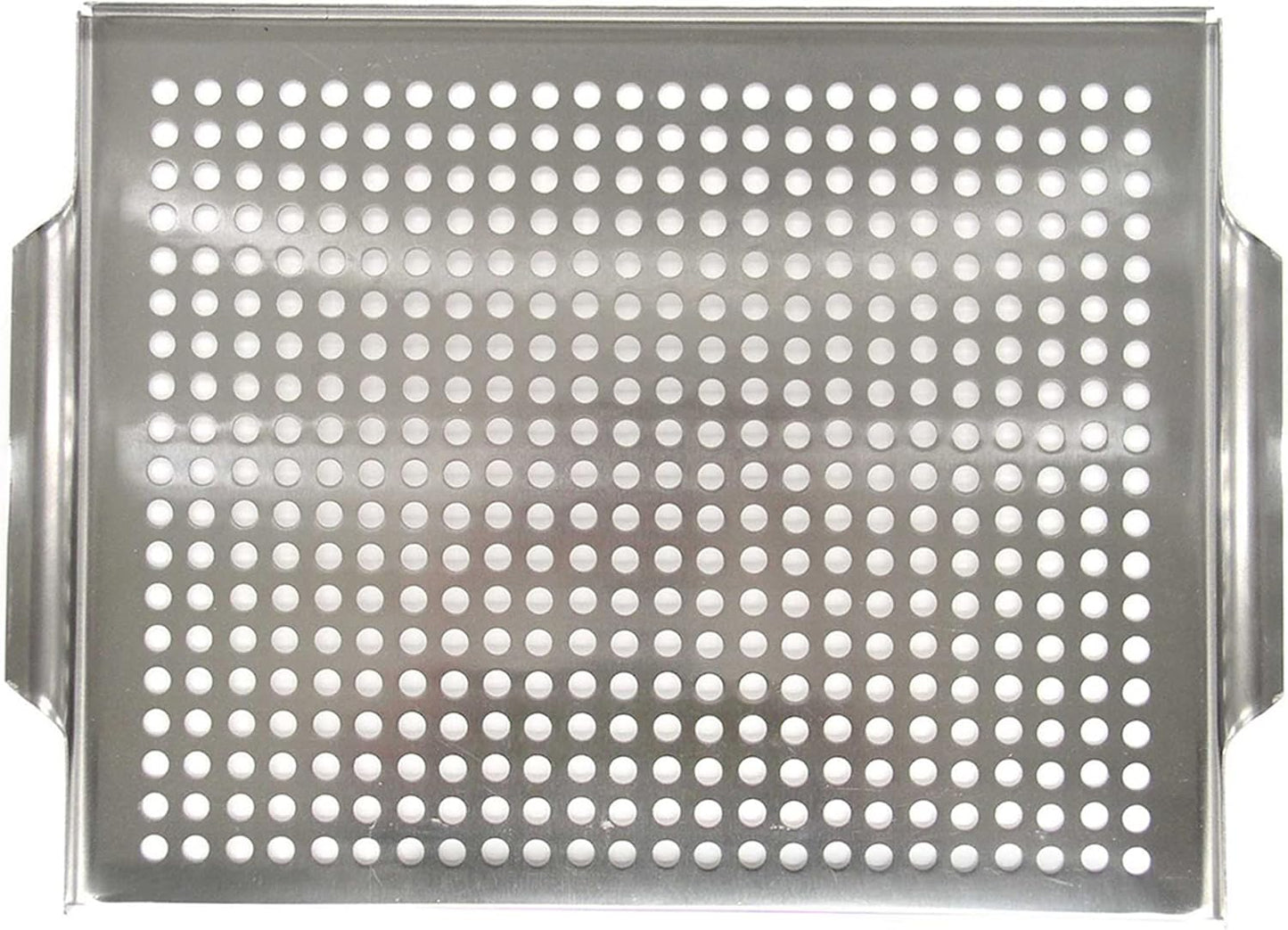 Stainless Steel BBQ Grill Topper Pan Tray for Vegetables, Meats, Skewers & Seafoods for Outdoor Cooking, Grilling, Camping & Tailgating for Gas Grills, Charcoal Grills & Barbecue by Mr. Bar-B-Q 06032Y