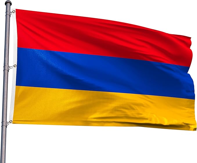Armenia Extra Large Flag 6x10FT Giant Armenian National Polyester Flag With 3 Grommets For Patriotic Armenian Themed Festival Events Party Decoration (Armenia, 6x10FT)