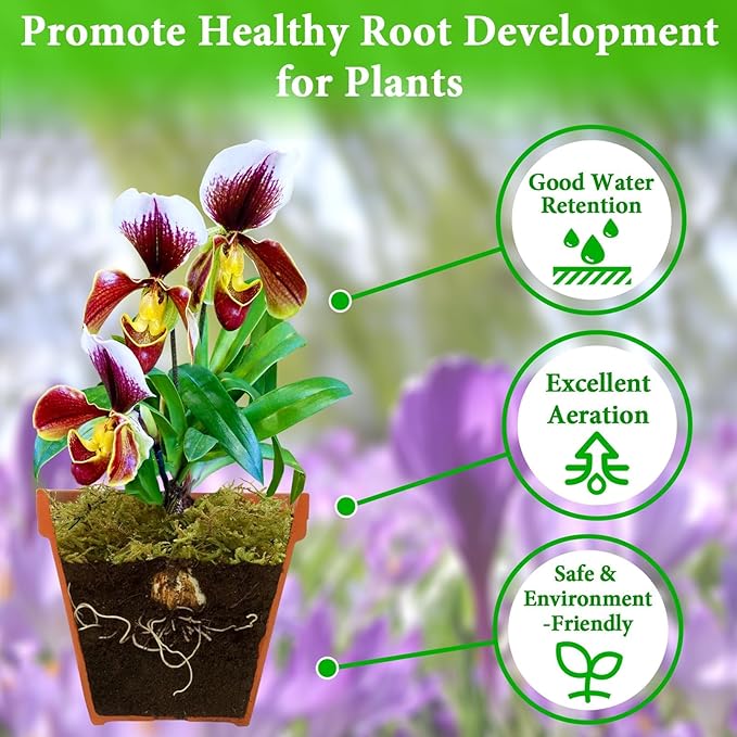 Halatool 1.1LB Green Forest Moss- 25QT Natural Sphagnum Moss for Plants Fluffy Orchid Moss for Orchids Repotting Dried Plant Moss for Potted Plants Indoor & Outdoor