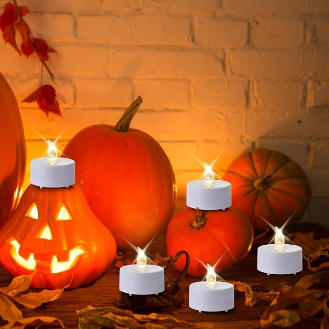 Tea Light Candles with Remote Control,12pack Flickering Flameless LED Candle,Long Lasting 400+Hours,Battery Operated with Timer for Home Decoration Seasonal &Festival Celebration WarmWhite