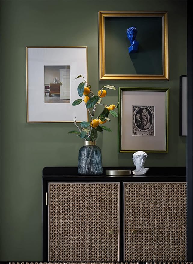 Dimoon 118''x17.7'' Green Peel and Stick Wallpaper Contact Paper Modern Self Adhesive Wall Paper Removable Renter Friendly Textured Solid Color Shelf Cabinet Vinyl Roll (118''x17.7'',Leaf Green)