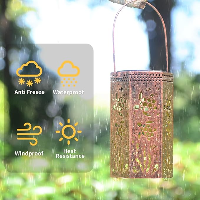 Sea Turtle Gift for Women/Mom/Grandma/Sister,Outdoor Lanterns Tortoise Lanterns Outdoor Waterproof Butterfly, Garden Decor,Christmas, Mother's Day, Thanksgiving Gifts, Solar Decoration for Yard