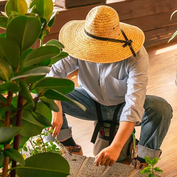 Garden Wearable Stool Gardening Cushion Lightweight Chair Work Seat Outdoor Portable Adjustable Gifts Elderly Mother Father Grandparents Seniors Gardener Outside Planting Farming Fishing Camping