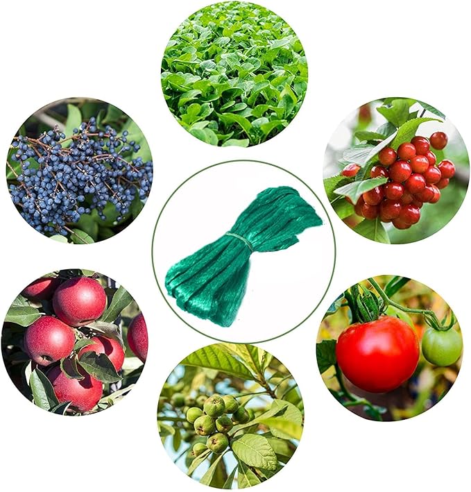 CandyHome 13Ft x 33Ft Anti Bird Protection Mesh Garden Netting Seedlings Plants Flowers Fruit Trees Vegetables from Rodents Deer Reusable Fencing, Green