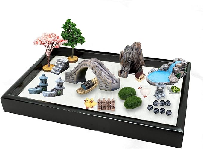 Fairy Garden Accessories Outdoor, 42 Zen Garden Accessories, Miniature Garden Decorations Fairy Garden Supplies for Micro Landscape Decoration Plant Pots Bonsai Craft Decor-Miniature Fairy Garden Kit